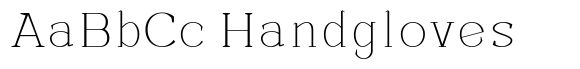 Beckland Thin font sample