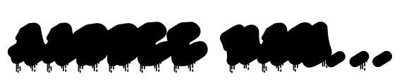 Ink Rush Solid Drip Extrude Drip font sample