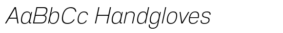 Anantason Reno Extra Light Italic font sample