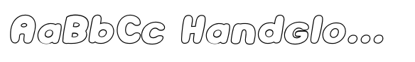 HollaBear Outline Italic image