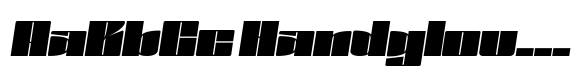 Gokan Black Oblique font sample