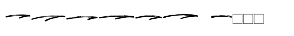 Chelson Brush Underlines font sample