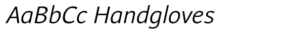 Andulka Sans Book Italic image
