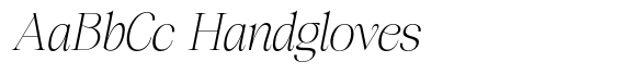Banzela Italic font sample