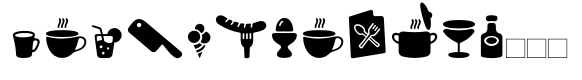 PH Font Icons Food Black image