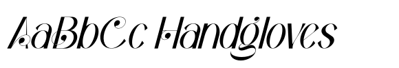 Bagola Italic font sample