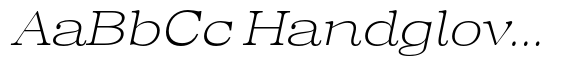 Regaris Plain ExtraLight Expanded Italic High image