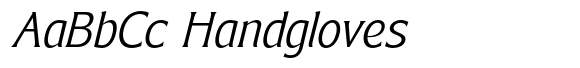 Bendara Light Italic font sample