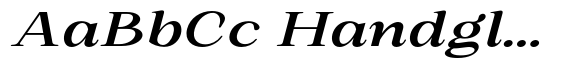 Romantic Editorial Semi Bold Expanded Italic image