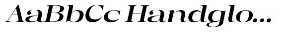 Regaris Plain Bold Expanded Italic image
