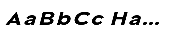 Bia Sans Low Se Bold Exp Italic image