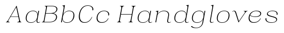 Juligraf Serif Thin Exp Italic image