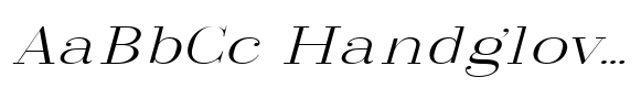 Arshila Extra Light Expanded Italic image