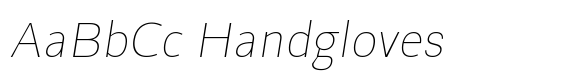Luvian Thin Oblique font sample