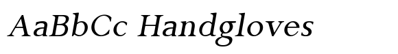 Gazi Italic font sample