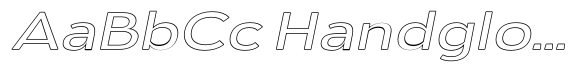 Aukim II Outline Expanded Italic image