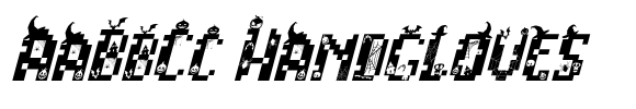 Pixelart Halloween Italic image