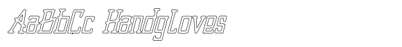 Merenga Ink Outline Italic image
