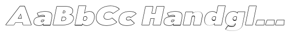 Aukim II Outline Black Expanded Italic image