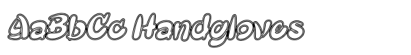 Maengame Outline Slant font sample