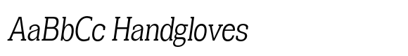 Mondly Condensed Slanted image