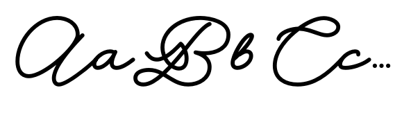 Lunara Handwriting Script 6.2 font sample