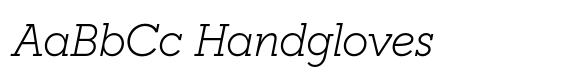 APN Ggantija Italic font sample