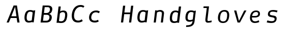 Voix Italic font sample