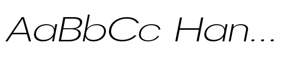 DTF Vectra Neue Extra Light Expanded Italic image