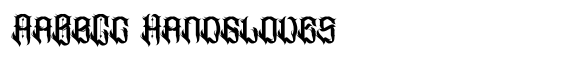 Heavinus font sample