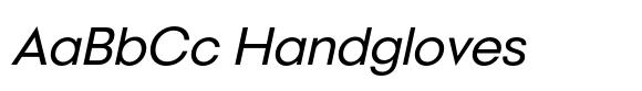 Marzano Italic font sample