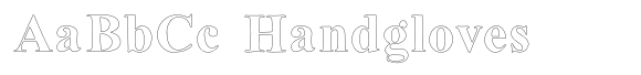 Oldink Outline font sample