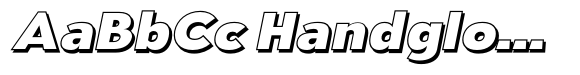 Aukim II Shadow Extra Bold Wide Italic image