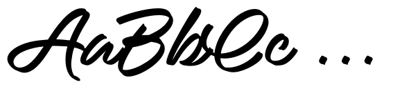 UT Spatoe  Script font sample