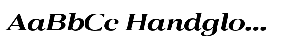Norche Extra Bold Expanded Italic image