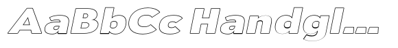 Aukim II Outline Extra Bold Exp Italic image