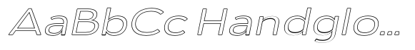 Aukim II Outline Light Expanded Italic image