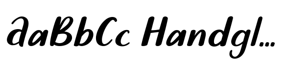 Beautiful Garden Italic font sample