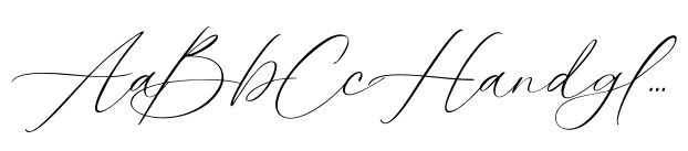 Calm Lovely Script font sample