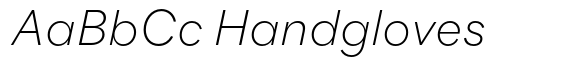 Flink Neue Light Italic font sample