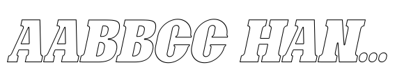 Bonaro Outline Italic image