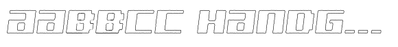 OT Lotti Eroded Outline Italic image