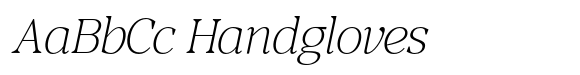 RCL Morland Extra Light Italic image