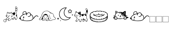 Snuggle Cat Doodle Extra image