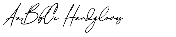 Blue Signature Bold Italic image