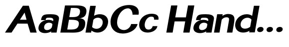 Homiled Grade Bold Expanded Italic image