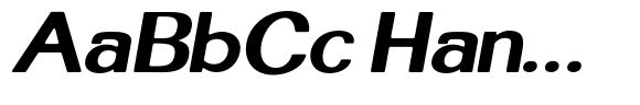 Homiled Soft ExtraBold Expanded Italic image