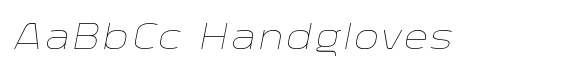 Vogie Thin Expanded Italic image