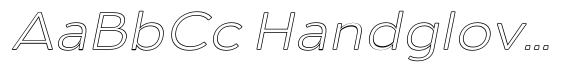 Aukim II Outline Ultra Light Wide Italic image