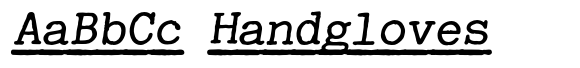 Automatic Typewriter Underline Bold Oblique image